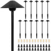 Hammered Dome Path Lights - Vintage Low Voltage 12V LED, Aluminum Black Walkway Lighting