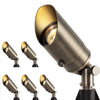 Adjustable Solid Brass Landscape Spotlights - Low Voltage 12V LED, 	Retro Bronze Outdoor Spot Lights
